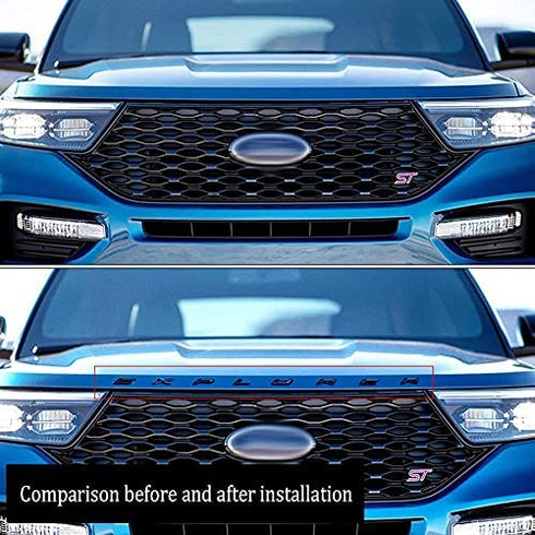 3D Letters ABS Front Hood Emblem Explorer Hood Letters Logo for Explorer 2011-2021-2022