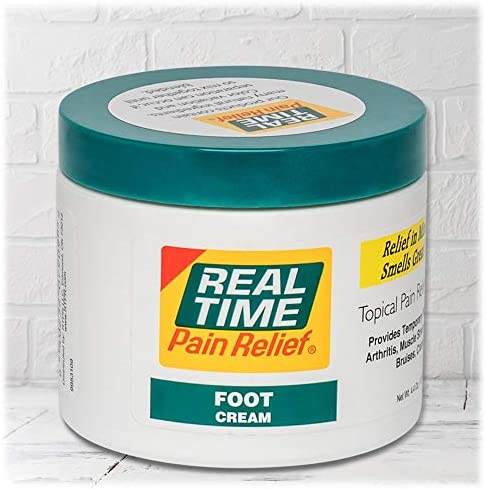Real Time Pain Relief Foot Cream, 4.4 Ounce Jar