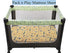 Tontukatu Pack n Play Stretchy Fitted Playard Sheet Set 2 Pack Jersey Knit Ultra Soft Baby Boy Girl Portable Mini Crib Sheets,Convertible Playard Mattress Cover,Penguin Crocodile Monkey Blue Yellow