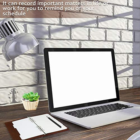 Whiidoom 10 Pack 6 Holes Paper Index Divider for Note Book Binder Planner (A6, Black)