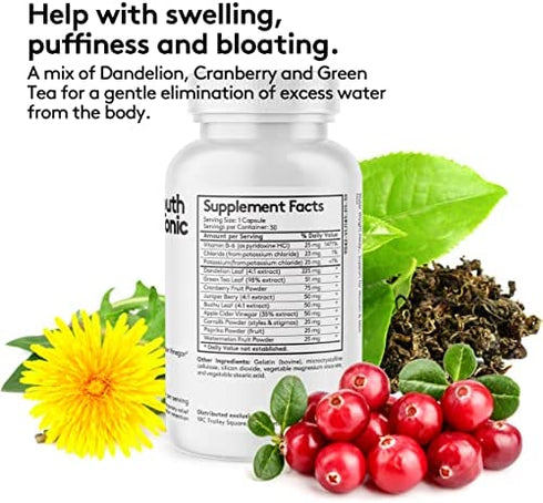 Full Body Cleanse Detox for Women & Men to Flush Out Residual Waste & Excess Water Weight | Colon Kidney Urinary Tract & Fluid Loss Support | Diuretic Pills for Belly Bloat & Swelling to Feel Lighter