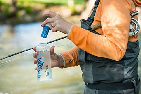 BeFree 0.6L Water Filter, Fast Flow, 0.1 Micron EZ Clean Membrane for Endurance Sports, Camping and Backpacking (8019639)