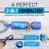 TreatPod Leash Treat Holder and Poop Bag Dispenser (Blue) - 2 in 1 Dog Waste Bag Dispenser and Treat Container, Includes 15 Eco Friendly Extra Strength Bags
