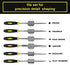 kapoua Needle File Set, 6 Pieces Hand Metal Files, Hardened Alloy Strength Steel Set Includes Flat, Flat Warding, Square, Triangular, Round, and Half-Round File