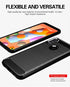 Galaxy A11 case,Samsung A11 case,with HD Screen Protector,MAIKEZI Soft TPU Slim Fashion Non-Slip Protective Phone Case Cover for Samsung Galaxy A11(Navy Brushed TPU)