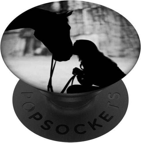 Horse Lover Gift - Just a Girl Who Loves Horses PopSockets PopGrip: Swappable Grip for Phones & Tablets