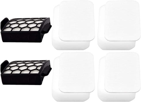 Dttery 4 Foam + Felt, 2 HEPA Filters kit Replacement for Shark Navigator Pet Pro ZU60, ZU62, Pet Plus NV251, NV255, Swivel Pro NV150, NV151 Upright Vacuum, Part 1238FT60 1239FT60