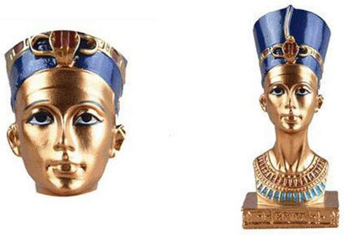 LIOOBO Egyptian Queen Head Statue Resin Craft Figurine Home Decorative Sculpture