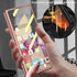 Case for Samsung Galaxy Z Fold 2 5G,Case with Glass Tempered Film,Ultra-Thin Anti-Knock Combination Film Hard Matte Cover (Rose Gold)