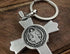 Saint Benedict Evil Protection Medal Metal Cross Keychain Faith Key Holder From Jerusalem Protective Benedictus Charm 3"