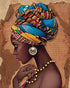 Ethnic Ancient Tribal Retro Style Wall Art Painting Prints Aesthetic African American Themed Black Woman Wall Artworks for Home Decor Girls Bedroom Bathroom Canvas Wall Poster, Set of 4 (8"X10" Unframed )