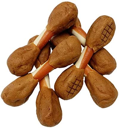DreamBone Triple Flavor Dumbbells with Chicken 10 Count, Rawhide-Free Chews for Dogs