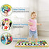 M SANMERSEN Piano Mat for Kids, 43” x 14” Dinosaur Floor Keyboard Music Dance Play Mat with 10 Demo Songs/ 8 Dinosaur Sounds/ Adjustable Volume/ Record/ Playback Musical Mat Toys Gift for Boys Girls