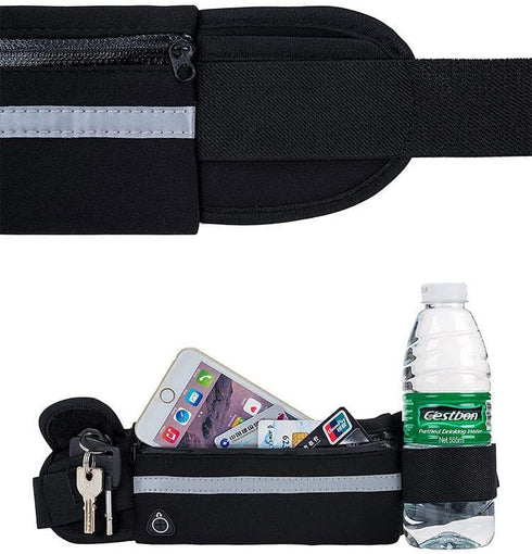 Armear Travel Belt Money Waist Pack - Hidden Waterproof Anti Theft Passport Security Fanny Pouch Wallet for Running Men Women