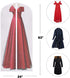 Shlyfen 62 inch Dress Bags for Gowns Long,Garment Bags for Hanging Clothes 23"—62" (3Pcs)