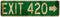 Lenrius Classic Retro 4"x16" Kitchen Sign Exit 420 Tin Sign for Home Garage Wall Decor Tin Signs