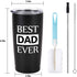 Dad Travel Tumbler Dad Gift from Daughters Sons, 20 Oz Stainless Steel Insulated Travel Tumbler with Lid for Father's Day Dad Birthday Christmas Day, Black