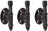 Industrial Bathroom Accessories Set. Toilet Paper Holder with Dark Wood Shelf, Hand Towel Holder, and Towel Hooks for Bathroom Wall Mounted. Black Farmhouse Bathroom Decor and Restroom Decor