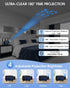 Digital Alarm Clock, AKKIGL Alarm Clocks for Bedrooms with FM Radio and USB Charger, Projection Alarm Clock with Dual Alarms, 7 Sounds, Snooze, Dimmable Large LED Display Clock for Kids Teens Adults