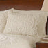 Beatrice Home Fashions Medallion Chenille, Standard Sham, Ivory