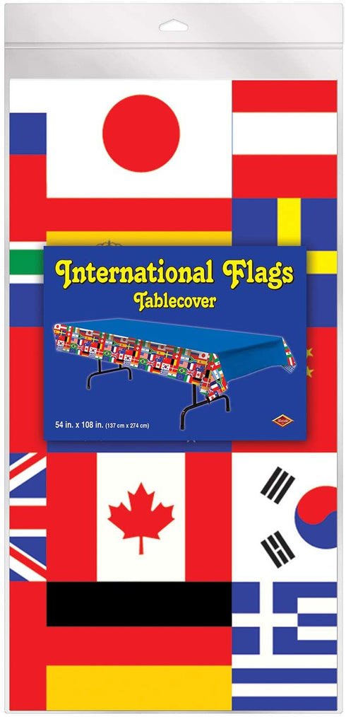 International Flag Tablecover Party Accessory (3-Pack)