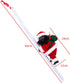 Santa Claus Climbing Ladder, Electric Christmas Climber Santa Plush Doll Toy Gift Decorations, Creative Christmas Tree Ornament Decors (Style B)