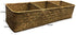 LA Rectangular Woven Seagrass Storage Basket and Home Organizer Bins,Natural Water Hyacinth Basket (Brown)