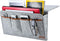 Zafit Bedside Caddy, 7 Pockets Large Size Bedside Storage Organizer Bedside Organizer Caddy for Magazine Remotes Phone (17.3'' x 18.1'', Light Grey)