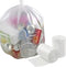 Idomy 8 Gallon Clear Kitchen Trash Bags, 100 Counts