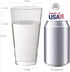 US Acrylic Clear Value Set Plastic Re-usable 20-ounce Tumblers | set of 16