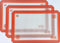 Perfect Pastry 3 Non-Stick Silicone Baking Mats (16.5 inch x 11 inch)