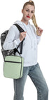 YvoneDBrownn Solid Sage Mint Green Matching Lunch Bag Cooler Bag Women Tote Bag Insulated Lunch Box Water-resistant Thermal for womenPicnicBoatingBeachFishingWork, Black, One Size