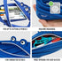 ZIPIT Monster Pencil Case for Boys, Holds Up to 30 Pens, Machine Washable, Made of One Long Zipper!, Royal Blue