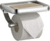KooNiosio Toilet Paper Holder with Shelf, Anti-Rust Aluminum Toilet Roll Holder with Phone Shelf for All Mobile Phone, Wall Mounted Bathroom Tissue Holder (Silver)