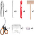 Artcome 22-Piece Seafood Tools Set Including 2 Lobster Crackers, 6 Crab Forks, 4 Lobster Shellers, 2 Butter Warmers, 1 Lobster Crab Mallets, 1 Seafood Scissor and 6 Tealight Candles