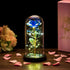 Galaxy Rose, Gifts for Mom LED Lights Everlasting Crystal, Beauty and Beast Rose, Rose in Glass Dome Galaxy Rose Flower Gift for Anniversary Valentines Girlfriend Wife Women, Birthday, Christmas