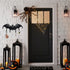 Bat Key Holder for Wall Halloween Theme Metal Key Rack with 6 Hooks Coat Hat Organizer Hanger for Entryway Hallway Kitchen Office Decorative Black 16.5 x 9.4 Inch
