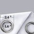 Small Window Curtains for Bedroom 2 Panels Set White Short Blackout Curtains for Bathroom Nursery 45 Inch Length