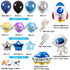 Outer Space Party Balloons, 60PCS Birthday Party Decorations Universe Space Theme Supplies Astronaut Balloon, Happy Birthday Banner Space Party Supplies for NASA Decorations for Birthday Party