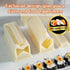 Upgraded Sushi Making Kit Deluxe Edition with Complete Sushi Set 14 Pieces Plastic Sushi Maker Tool Complete with 12 Sushi Rice Roll Mold Shapes Fork Spatula DIY Home Sushi Tool