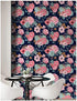 HAOKHOME 93005-1 Peel and Stick Modern Floral Wallpaper Pink/Green/Navy/Orange Vinyl Self Adhesive Prepasted Decorative 17.7in x 9.8ft
