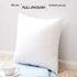 Emolli Decorative Throw Pillow Set - 2 Pack Microfiber Filled White Cotton Cover Throw Pillow Insert, 20 x 20 inches