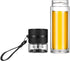 Ceoon 13oz Double Wall Glass Water Bottle Tea and Water Separation Tea Bottle Mug Cup with Tea Infuser