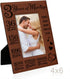 KATE POSH 3rd Anniversary, 3rd Wedding Anniversary, 3 Years Anniversary, Three Years of Marriage, Third Anniversary Engraved Rawhide Leather Picture Frame (4x6-Vertical)