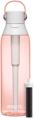 Brita Plastic Water Filter Bottle, 26 Ounce, Blush, 1 Count