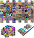 Woonkit Trippy Room Decor, Indie Room Decor, Hippie Room Decor, Indie Hippie Trippy Posters, Teen Wall Bedroom Dorm Aesthetic Poster, Photo Wall Collage Kit Pictures, Psychedelic Posters, 50PCS 4X6 INCH