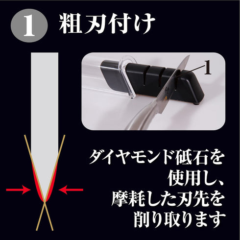 kai Seki Magoroku Diamond and Ceramic Sharpener (AP-0308), Black/White, 1415155 mm (Length X WidthX height)