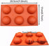 Silicone Mold for Hot Chocolate Bombs Semi Sphere Baking Mold Large 6 Holes Silicone Cocoa Bomb Mold Hand Made Bath Bomb Jelly, Cake Puding Half Round Silicone Pop Mold 3 pcs BPA Free