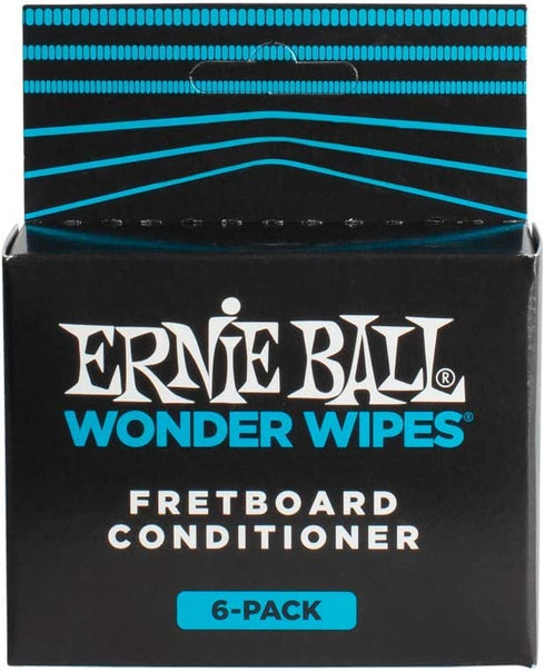 Ernie Ball Wonder Wipes Fretboard Conditioner, 6-pack (P04276)