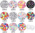 DICOBD 1500pcs Letter Beads Square Alphabet Beads for Bracelets Jewelry Making 11 Styles Cube Beads Transparent Glow in The Dark with 2 Rolls of 9 Meters Elastic String Cord